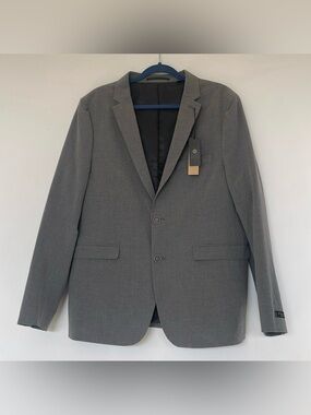 NWT Ethan Pierce Skinny Fit Gray Sport Jacket 44R